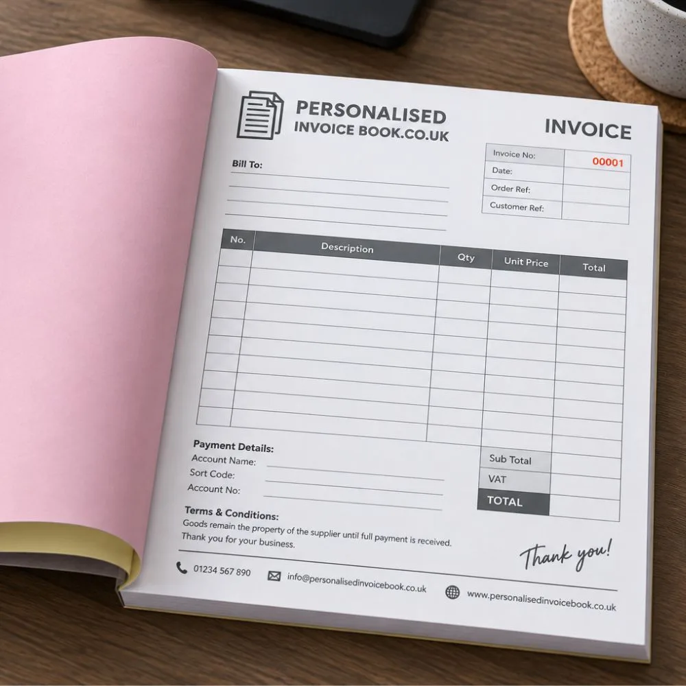 Personalised Invoice Books