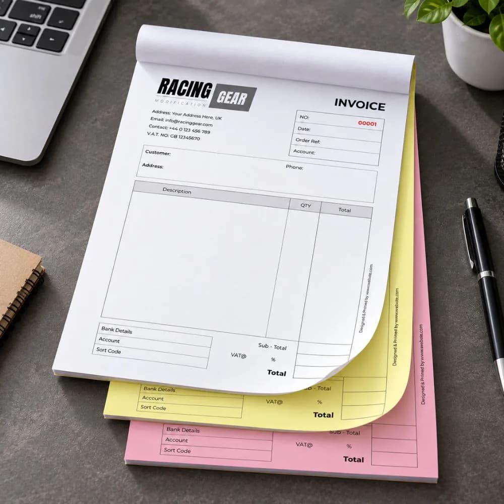 Triplicate Invoice Books